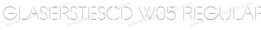 GlaserSteSCD W05 Regular字体转换